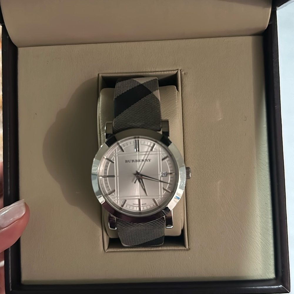 Burberry watch with box
